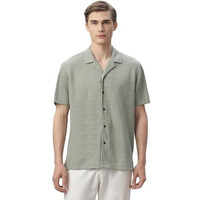 FYLTR Men's Regular Fit Knit Shirt (FYLSS24MKS-301_Olive Pop M)