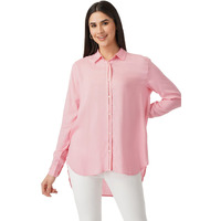 FYLTR Women's Solid Regular Fit Shirt (FYLSS23WB-022_Boss Rose M)