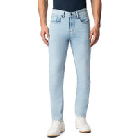 INKD Men's Contrast Stitch Stretchable Regular Fit Jeans