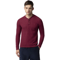 FYLTR Men's Casual Raglan Sleeve Henley T-Shirt with Pocket Detail - Full Sleeve | Buttoned Placket