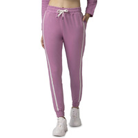 FYLTR Women's Joggers with Side Tape Detailing - Elasticated Waistband | Contrast Drwacord | Elastic Hem