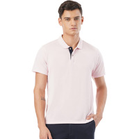 FYLTR Men's Solid Regular Fit Polo Shirt (FYLSS23MP-005_Pink Winks XL)