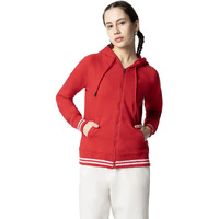 FYLTR Women's Hoodie with Stripe Rib Detail - Sporty Raglan Sleeve | Spacious Side Pockets | Full Zipper | Casual Winterwear for Women