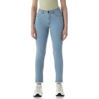 INKD Women's Slim Fit Jeans - Mid-Rise| Enzyme Wash | Classic 5 Pocket Styling (INKSS24WJN-405-Seaside Slate-34)