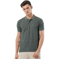 FYLTR Men's Solid Regular Fit Polo Shirt (FYLSS23MP-008_Ever Green L)