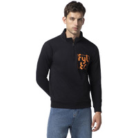 FYLTR Men's Casual Stand Collar Jacket With Half Zip Branding | Full Sleeve | Casual Winterwear For Men