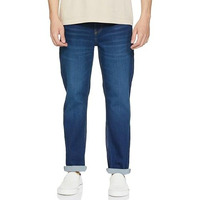 INKD Men's Contrast Stitch Stretchable Regular Fit Jeans