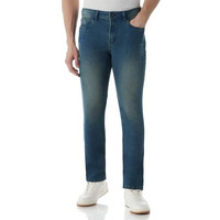 INKD Men's Regular Jeans (INKAW23MJN-020_Indigo-Tropical Lagoon