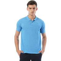 FYLTR Men's Solid Regular Fit Polo Shirt (FYLSS23MP-008_You Blue L)