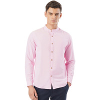 FYLTR Men's Solid Slim Fit 100% Cotton, Linen Look Casual Shirt