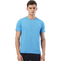 FYLTR Men's Solid Regular Fit T-Shirt (FYLSS23MTS-010_You Blue M)