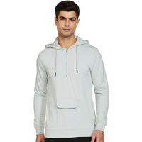 FYLTR Men's Casual Full Sleeve Hoodie with Drawstring - Half Zip Closure | Utility Pocket with Flap | Casual Winterwear for Men