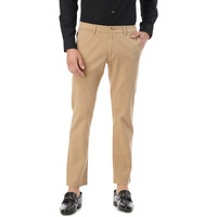 FYLTR Men's Regular Khakis (FYLSS23MK-004_Golden Mirage_28)