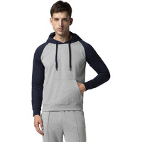 FYLTR Men's Casual Colourblock Raglan Hoodie with Drawstrings - Utility Pockets | Ribbed Hem & Cuff