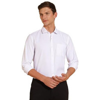FYLTR Men's Slim Fit Shirt - Dobby Self Design | Full Sleeve | Functional Patch Pocket | White Formal Shirts for Men