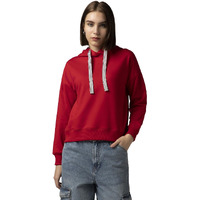 FYLTR Women's Casual Hoodie with Stripe Tape - Rib Hem & Cuff | Drop Shoulder | Casual Winterwear for Women