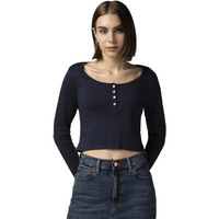 FYLTR Women's Casual Scoop Neck Henley T-Shirt - Full Sleeves | Fitted Length