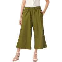 FYLTR Women's Regular Pants (FYLSS23WP-033_Alive Olive_28)