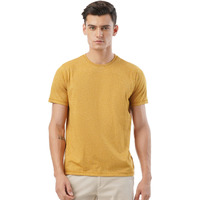 FYLTR Men's Solid Regular Fit T-Shirt (FYLSS23MTS-010_Yolo Yellow S)