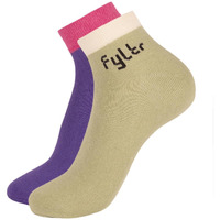 FYLTR Womens Ankle Length Socks  Solid Color | Pack of 2 | Anti-microbial | Anti-odor