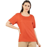 FYLTR Women's Solid Regular Fit Blouse (FYLSS23WB-020_Slay Clay M)