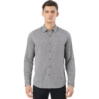 FYLTR Cotton Mens Solid Regular Fit Shirt (FYLSS23MS-015_Feelin Grey L)