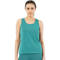 PUMPD Womens Solid Athletic Fit T-Shirt (PUMSS23WTK-005_Green Queen M)