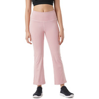 PUMPD Womens Stretchable All-Purpose Flare Pants -Lightweight, Anti-Odor, Squat Proof, Dry Tech, Ultra Soft Seams