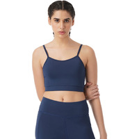 PUMPD Womens Synthetic Wire Free Modern Sports Bra (PUMSS23WBR-002_Moody Blue_M)
