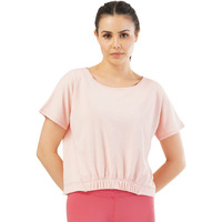 PUMPD Womens Solid Athletic Fit T-Shirt (PUMSS23WTP-008_Papa Dont Peach XL)