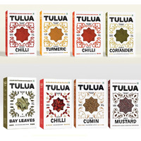 Tulua Natural & Organic All Spices Combo Pack of 8-700gm | Lakadong Turmeric, Guntur Chilli, Kashmiri Chilli, Coriander Powders | Cumin Seed, Bay Leaf, Black Mustard, Kashmiri Chilli Whole Spices
