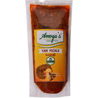Amoga's Pickles Factory Andhra Fresh Elephant Foot Yam/Kanda Pachadi/jimikand Pickle/Achar 200 gm and Mango Thokku Achar/Pickle 200 gm Combo Pack (Pack of 2)