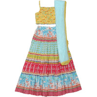 BIBA GIRL PRINTED RELAXED KID(KW4503_YELLOW_13)