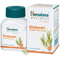 Himalaya Pure Herbs Shatavari Womens Wellness Tablets, Promotes lactation, White, 60 Count