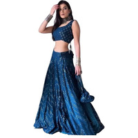ZAALIMA FASHION WITH Z LOGO Amazon India Womens Heavy Satin And Sequence Embroidery Work Semi Stitched Lehenga Choli & Dupatta Set(Free_Size) (Wine)