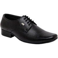 NOBILITY by Action Faux Leather Black Formal Lace Up Leather Shoes for Men | Comfortable Walking | Classic Design | Breathable | Slip Resistant |6 UK