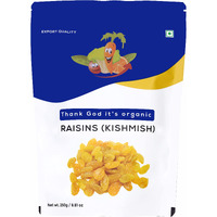 Thank god its organic Golden Yellow Raisin Juicy Yummy Delicious 750gm (3 packs of 250g)