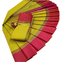 VJ Fashion Women Woven Soft Silk Saree With Blouse Piece_freesize