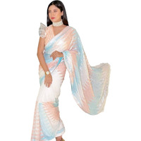 SGF11 Womens Kanjivaram Soft Cotton Linen Silk Saree With Blouse Piece (Multicolour)