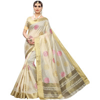 Yashika Womens Cotton Blend Printed Saree With Blouse Piece(SDPL-KERALA BIRD PINK)