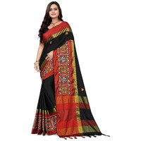 arriva fab Cotton Silk With Blouse Piece Saree (Riva405_ Red_ Free Size, Maroon, Womens)