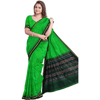 BHS Womens Sambalpuri Pure Cotton Bomkai Saree Without Blouse Piece (Nuapatanapata_Multicolour)
