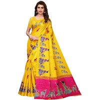 Yashika Women Art Silk Saree(SDPL-MAITHALI_Yellow_Free Size)