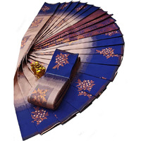 VJ Fashion Women Paithani Soft Silk Saree With Blouse Piece_Freesize(Peach&Blue)