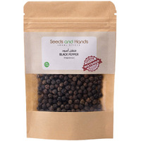 Seeds and Hands Tellicherry Special Extra Bold Black Pepper/Kali Mirch Whole [Medium Spicy] (50Gm)