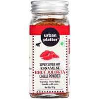 Urban Platter Assamese Bhut Jolokia chilli Powder, 50g [1 Million Scovilles of Heat, King Naga chilli Powder, SUPER-HOT]