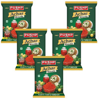 Pushp Brand Achar Masala Pouch 200gm Pack (Pack of 5)