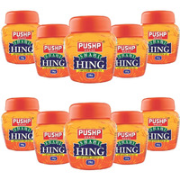 Pushp Brand Asafoetida Hing Jar 20g (Pack of 10) - Strongest Compounded Pure Hing Powder