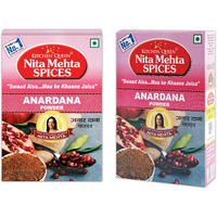 KITCHEN QUEEN NITA MEHTA Anardana Powder 100g Each (Pack of 2) = 200g | Perfect for Chhole, Stuffed Dishes, Dal Tadka, Chutneys | Dry Pomegranate Seeds (ANARDANA POWDER, 200g | Pack 2)