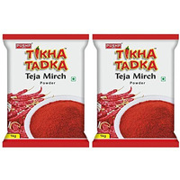 Pushp Brand Chilli Powder Spicy Red Chilli Powder 1KG (Tikha Tadka Pack of 2)